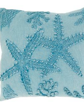 Cojin Estrella de Mar Lavada a la Piedra Blue 50x50