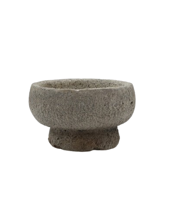 BOWL CON SOPORTE DE RESINA SIMULACION PIEDRA